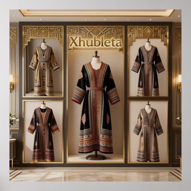 Póster Art Deco Opulence GeometricPatternsVIIIHER_XHU_001 (Frente)