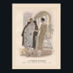 Póster Art Deco Perfume Poster<br><div class="desc">Bonito anuncio Art Déco para perfume. Presentando a dos encantadoras damas vestidas a los ninos. En tonos apagados.</div>