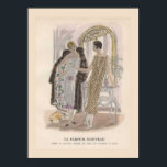 Póster Art Deco Perfume Poster<br><div class="desc">Bonito anuncio Art Déco para perfume. Presentando a dos encantadoras damas vestidas a los ninos. En tonos apagados.</div>