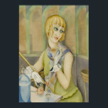 Póster Art Deco - Retrato de Lili Elbe de Gerda Wegener<br><div class="desc">Fecha:1928. Lili Elbe de Gerda Wegener. Estilo Art Nouveau (moderno),  Art Deco.</div>