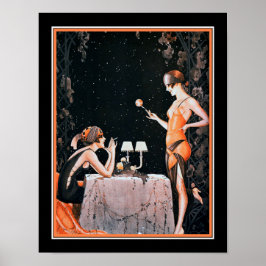 Póster Art Decó Roaring Twentis Flappers
