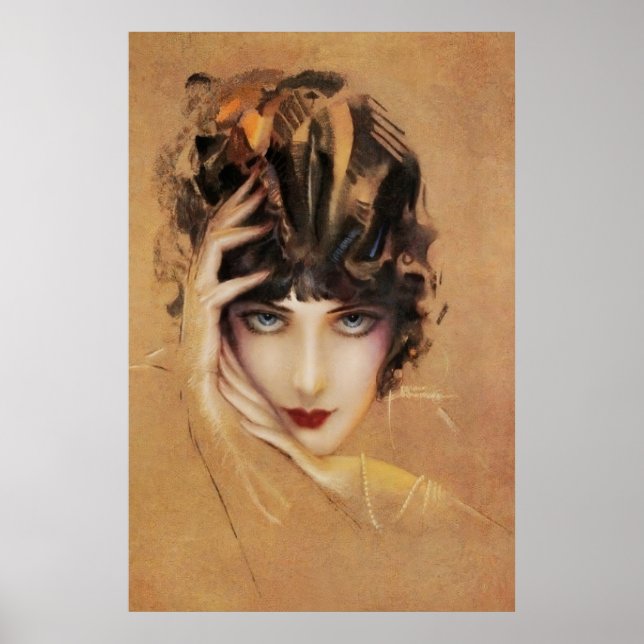 Póster Art Deco - Rolf Armstrong - Chica glamuroso (Frente)