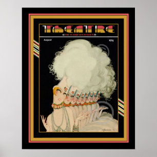 Póster Art Deco Teatro Revista Poster 16 x 20