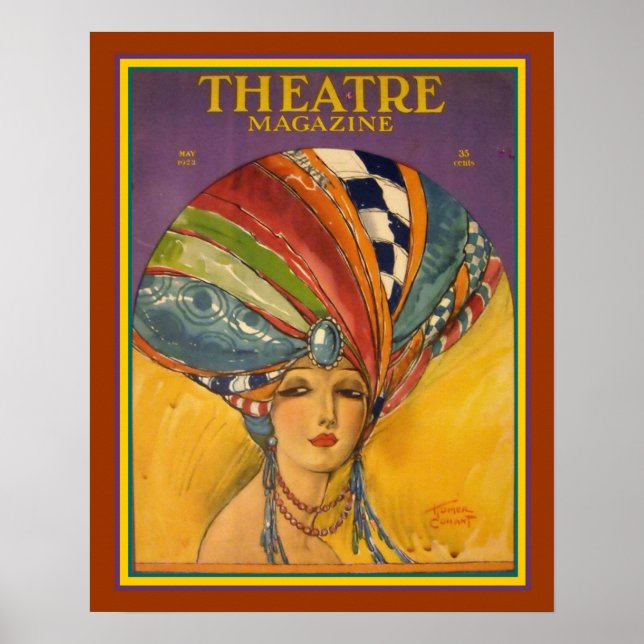 Póster Art Deco Teatro Revista Poster 16 x 20 (Frente)