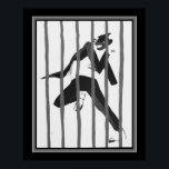 Póster Art Deco "Tumulte Noir Jazz", 1927<br><div class="desc">1927 Art Deco Print by Paul Colin's lithograph" Tumulte Noir Jazz" 16x20 aquí. Otros tamaños y opciones disponibles.</div>