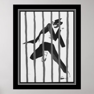 Póster Art Deco "Tumulte Noir Jazz", 1927