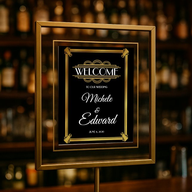 Póster Art deco welcome Poster (Subido por el creador)