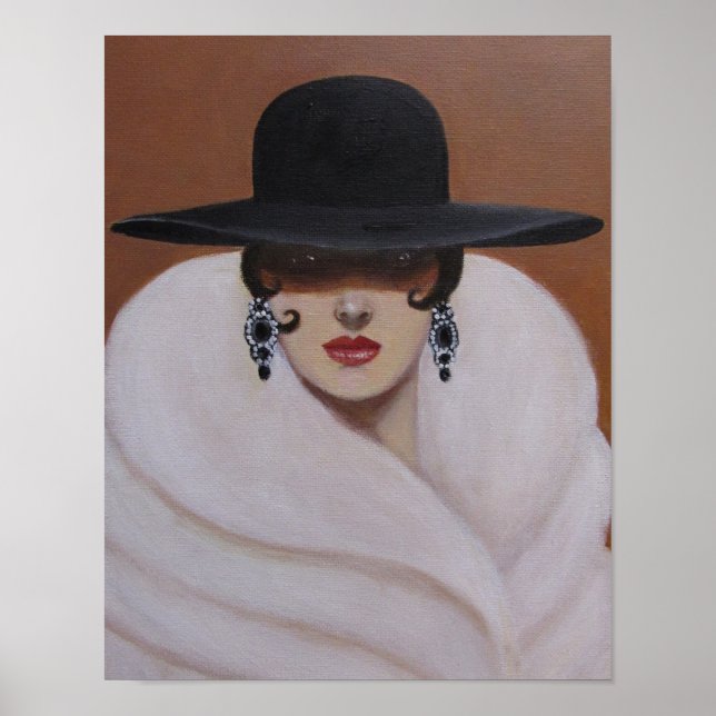 PÓSTER ART DECO WOMAN (Frente)