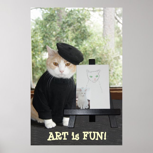 Póster ART es DIVERTIDO CAT (Frente)