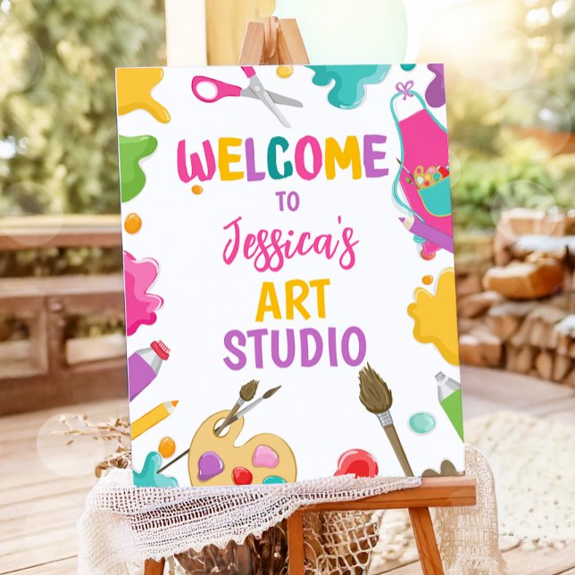 Póster Art Fiesta Studio Craft Paint Artista Chica Cumple (Subido por el creador)