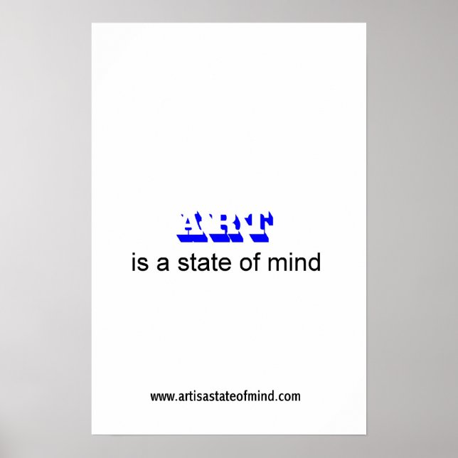 Póster ART is a state of mind (Frente)