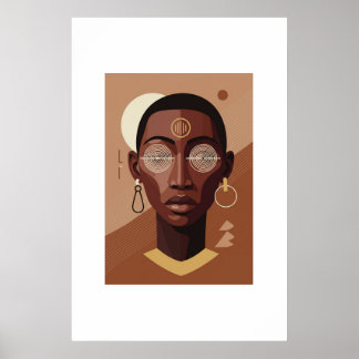 Póster Art Moderne d'Afrique-Woman