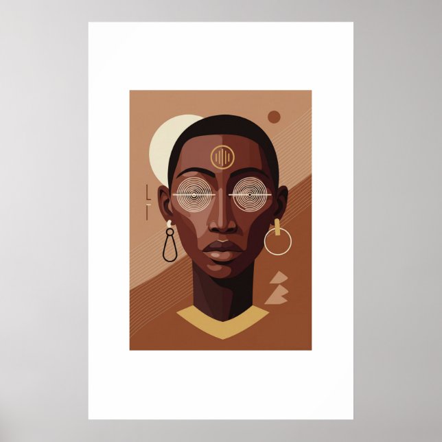 Póster Art Moderne d'Afrique-Woman (Frente)