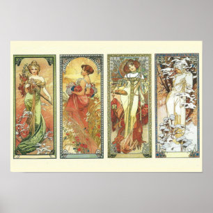 Póster Art Nouveau
