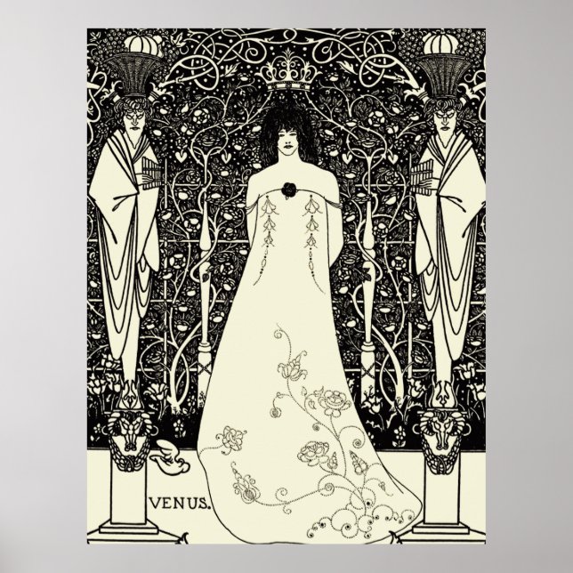 Póster Art Nouveau Aubrey Beardsley Venus (Frente)