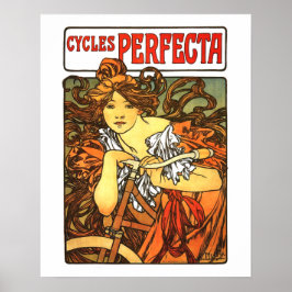 Póster Art Nouveau Bicycle Mucha Art