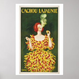 Póster Art Nouveau Cachou Lajaunie de Leonetto