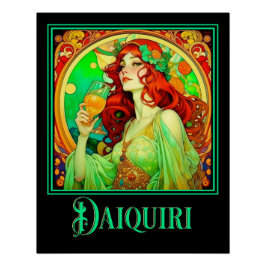 Póster Art Nouveau Daiquiri