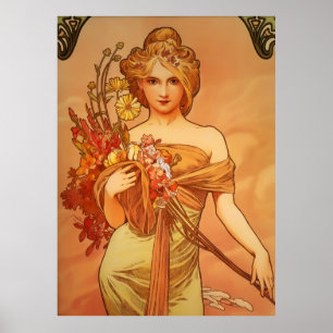 Póster Art Nouveau de Alphonse Mucha
