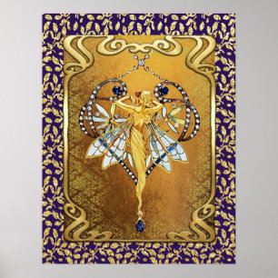 Póster Art Nouveau (Fairy)