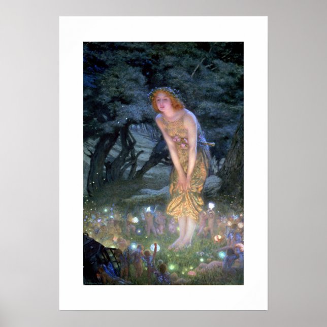 Póster Art Nouveau Fantasy  Print 20x20 (Frente)