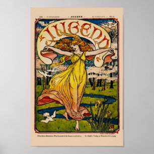 Póster Art Nouveau - Jugend