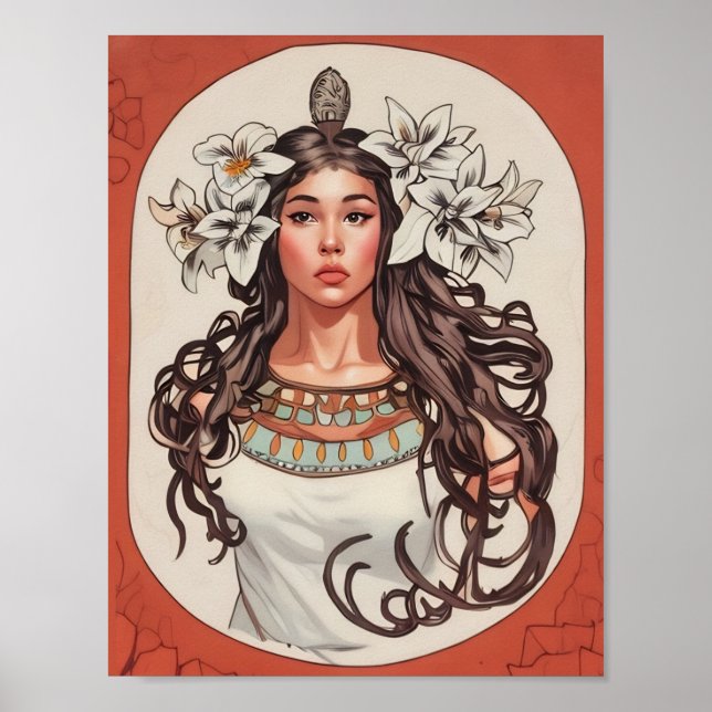 Póster Art Nouveau La Princesse Lointaine (Frente)