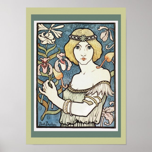Póster Art Nouveau ~ Paul Berthon Poster (Frente)