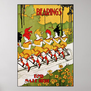 Póster Art Nouveau: Poster de publicidad de época - Beart