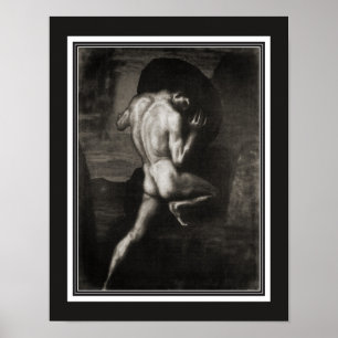 Póster Art Nouveau "Sisphyus" de Franz Von Stuck