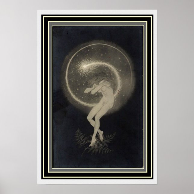Póster Art Nouveau "Temple Dance of the Soul" 13 x 19 (Frente)