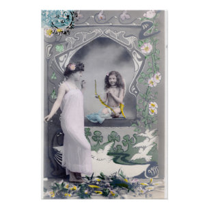 Póster Art Nouveau Valentine de 1904