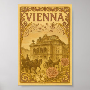 Póster Art Nouveau vienés