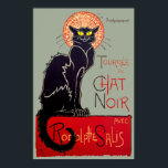 Póster Art Nouveau vintage Chat Noir Black Cat Art<br><div class="desc">El emblemático poster francés anuncia una próxima gira por los artistas del cabaret de la famosa discoteca Le Chat Noir o "El Gato Negro" en el artístico distrito de Montmartre en París en los años 80, a cargo del pintor de estilo Art Nouveau Théophile Steinlen. He añadido un color de...</div>