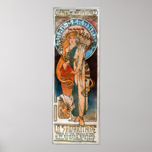 Póster Art Nouveau vintage La Samaritiane Sarah Bernhardt