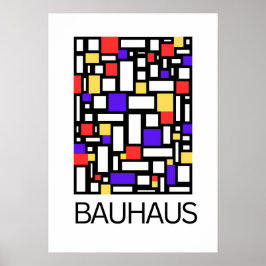Póster Art of Bauhaus Minimalist Modern Design