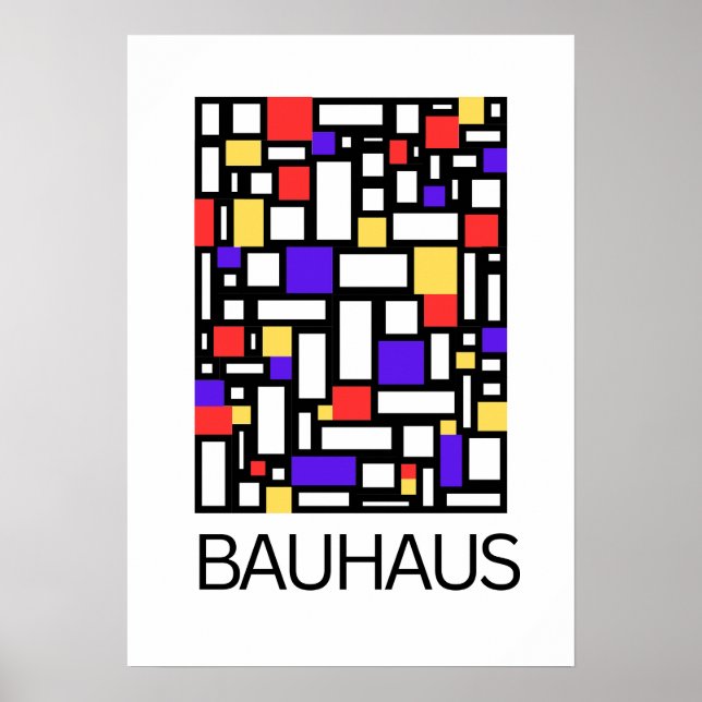 Póster Art of Bauhaus Minimalist Modern Design (Frente)