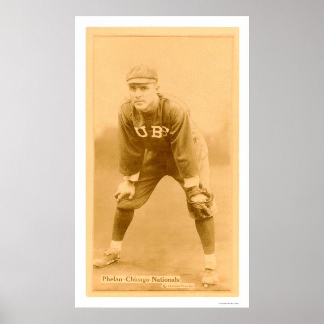 Póster Art Phelan Chicago Cubs Baseball 1914 (Frente)