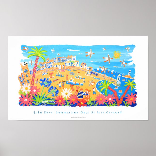 Póster Art Poster: Summertime Days, St Ives, Cornwall (Frente)
