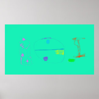 Póster Art Potpourri  Light Green Minimalist Art