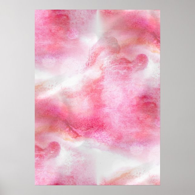 Póster art red avant-garde background hand paint (Frente)