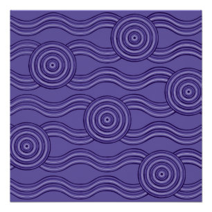 Póster Arte aborigen melaleuca