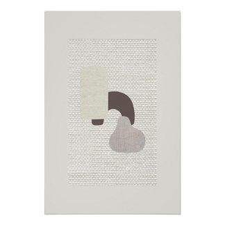 Póster Arte abstracto beige