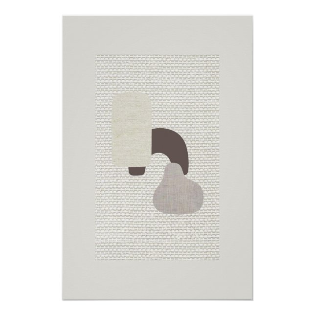 Póster Arte abstracto beige (Anverso)