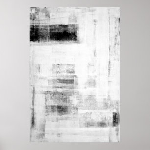 Póster "Arte abstracto blanco y negro digno de la cueva