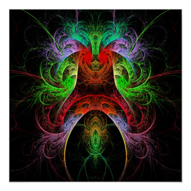 Póster Arte abstracto carnaval (Anverso)