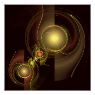 Póster Arte abstracto de conexión íntima