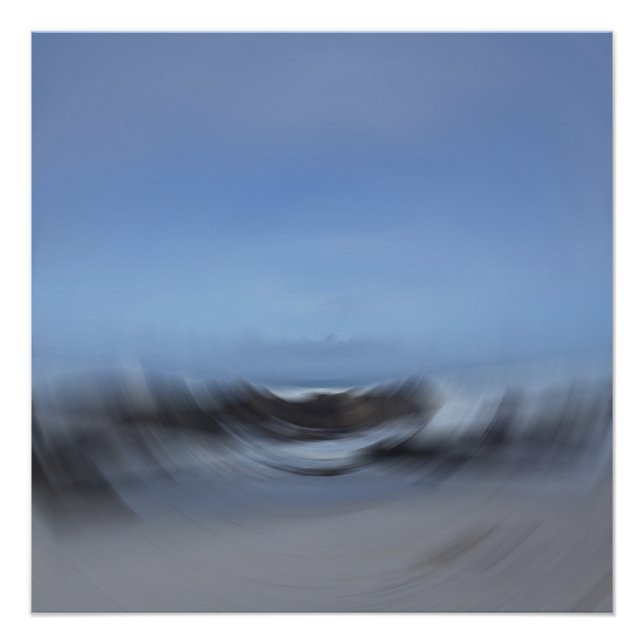 Póster Arte abstracto de flujo de marea (Anverso)