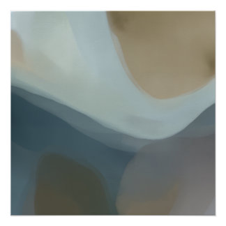 Póster Arte abstracto de horizonte suave