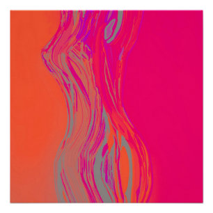 Póster Arte abstracto de la mujer